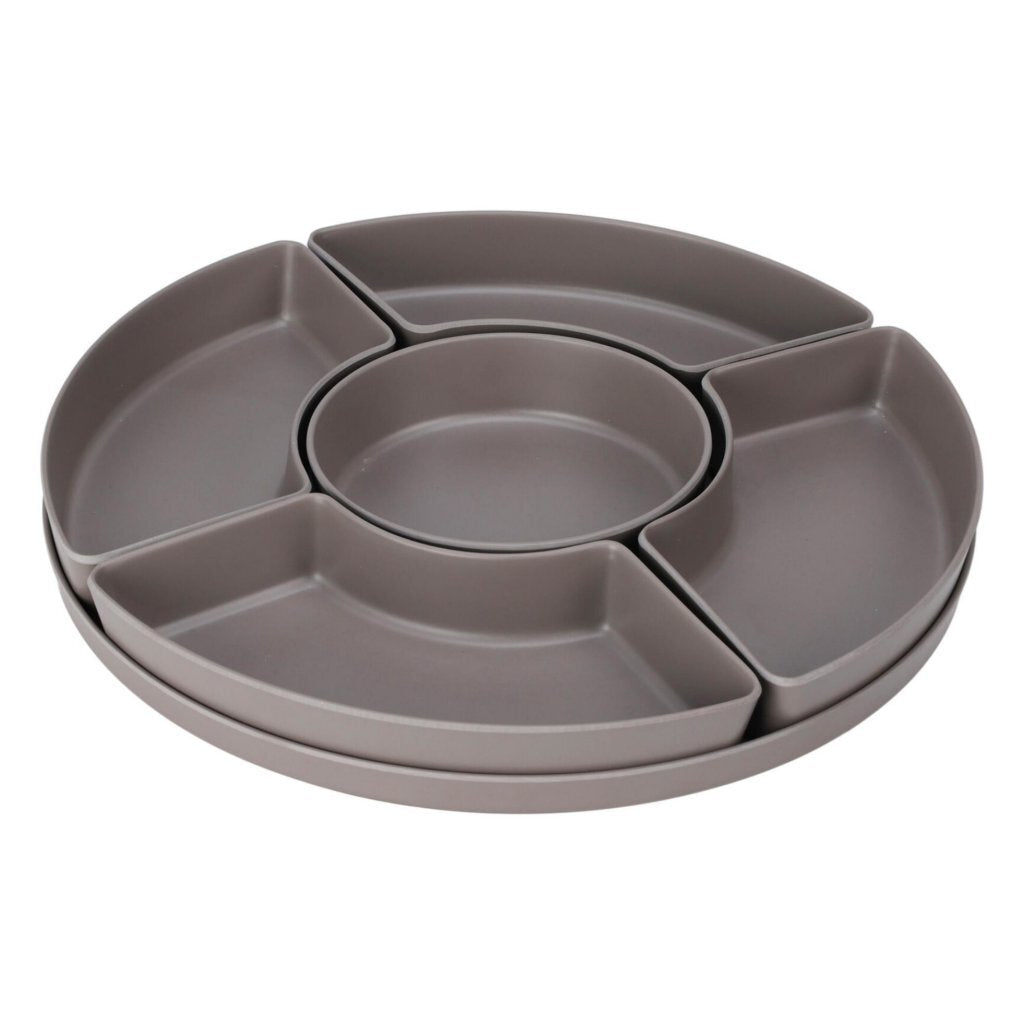 Assorted Melamine Serving Dish with Removable Bowls