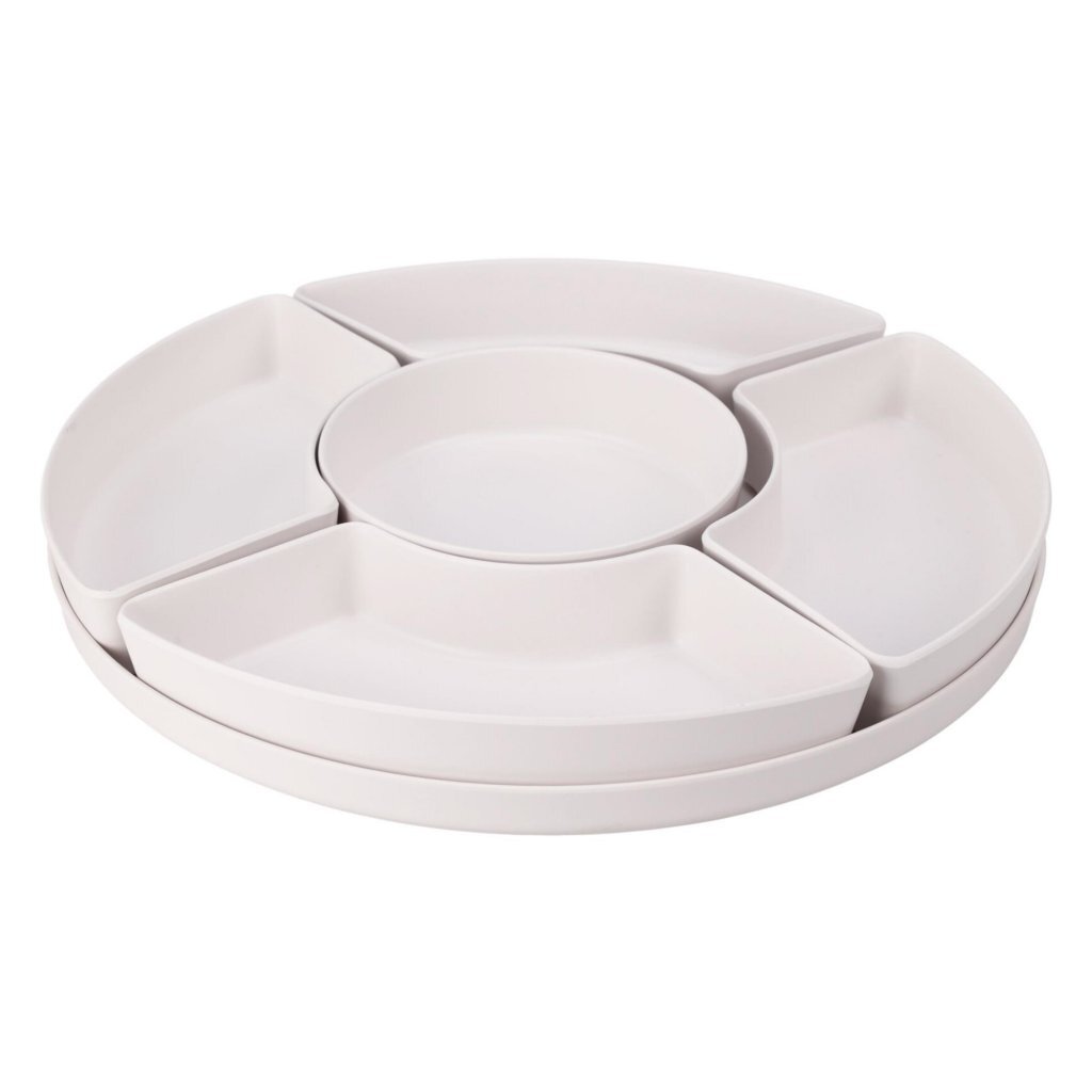 Assorted Melamine Serving Dish with Removable Bowls