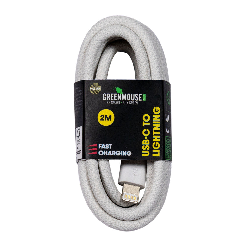 Greenmouse USB-C to Lightning Data Cable 200 cm White