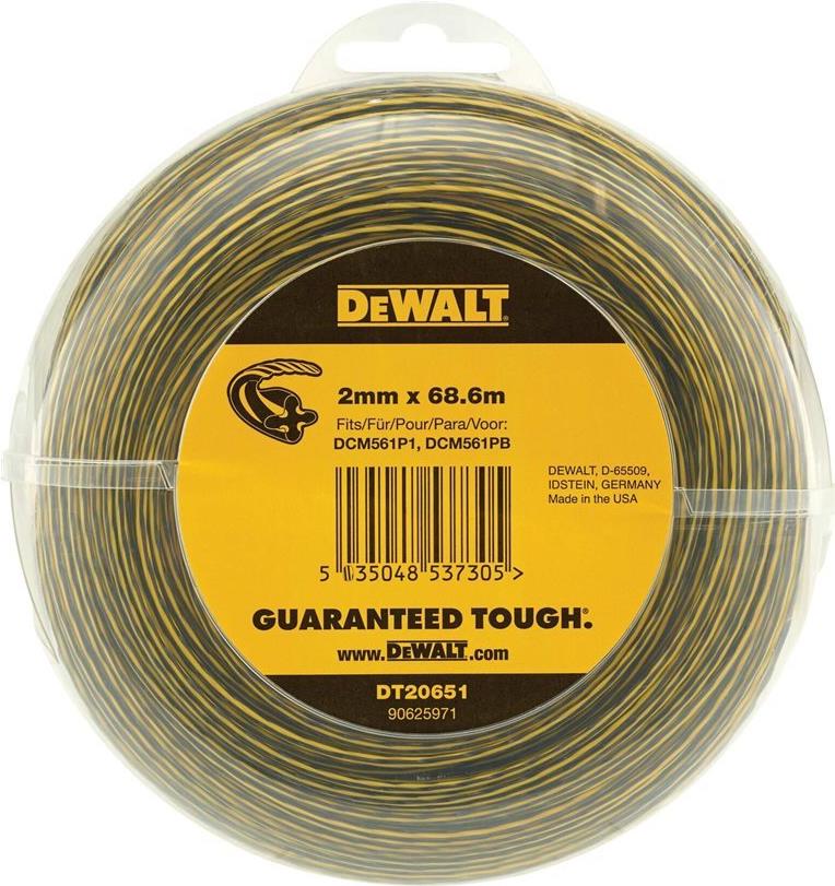 DEWALT Trimmer Line 68.6 m/ 2.0 mm, DT20651-QZ