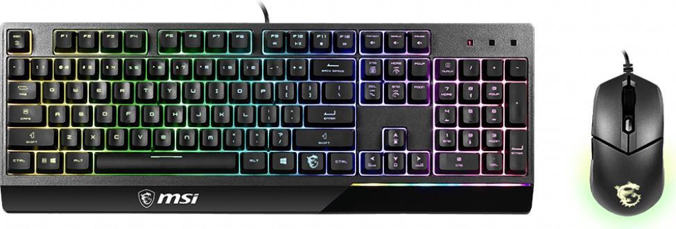 MSI Vigor GK30 Combo Keyboard USB QWERTZ German Black S11-04DE601-CLA