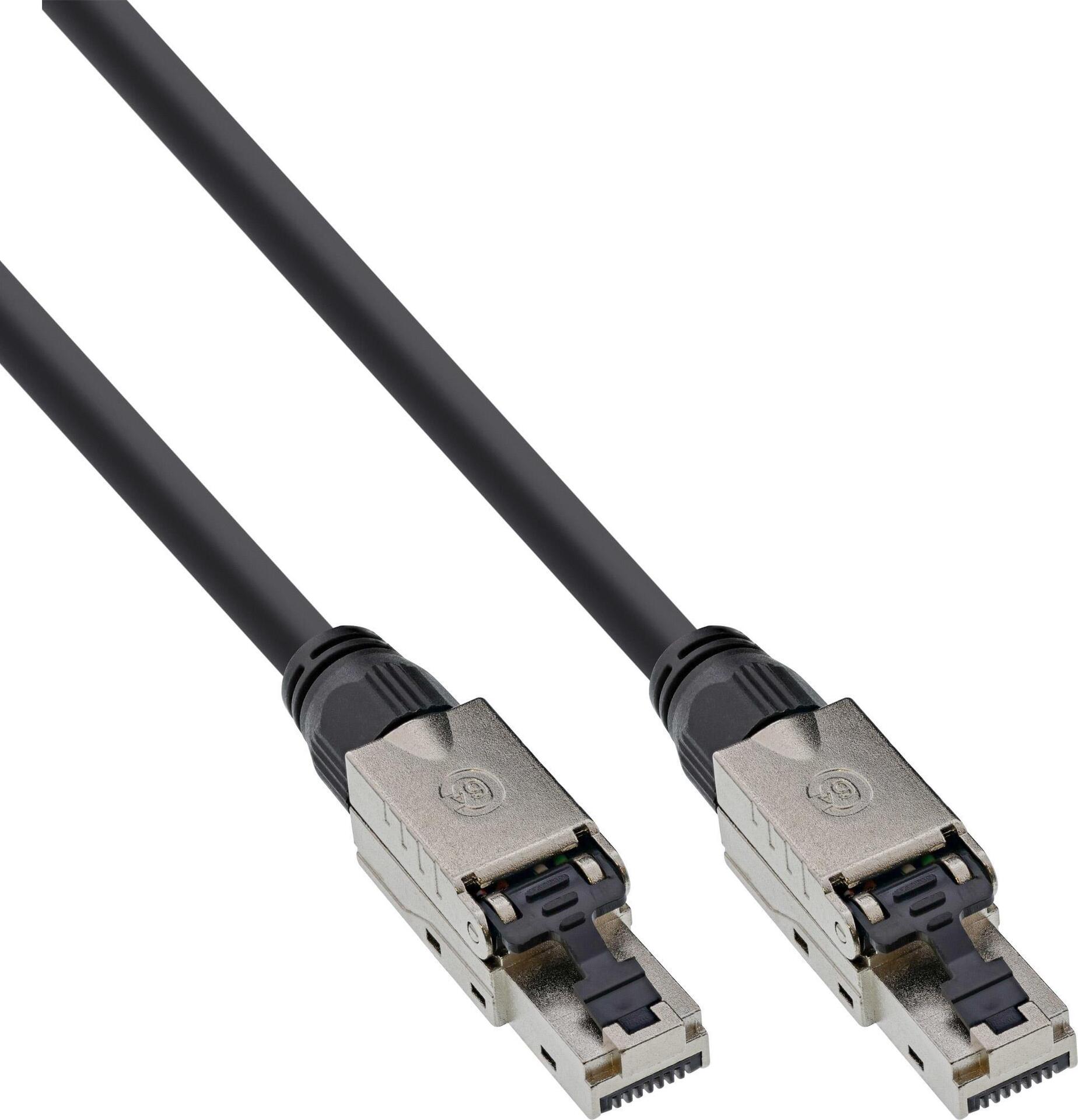 InLine Patch Cable RJ-45 (M) to RJ-45 (M) 40 m UTP CAT 6a Halogen-Free Black (77840S) 4K30Hz