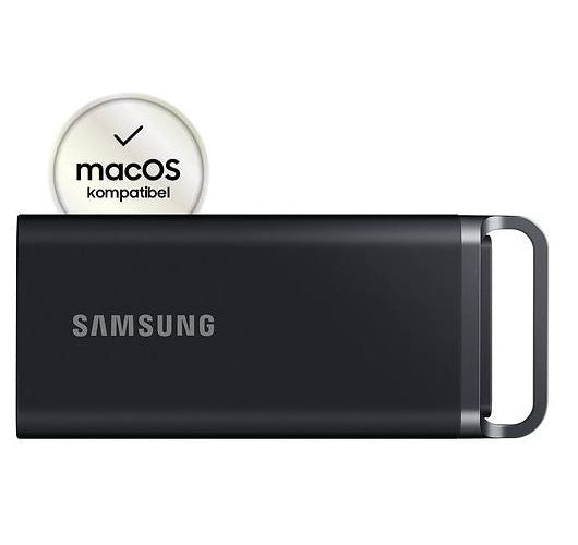 Samsung T5 Evo MU-PH2T0S - SSD - verschlüsselt - 2TB - extern (tragbar) - USB 3,2 Gen 1 (USB-C Steckverbinder) - 256-Bit-AES - Schwarz (MU-PH2T0S/EU) afbeelding 1