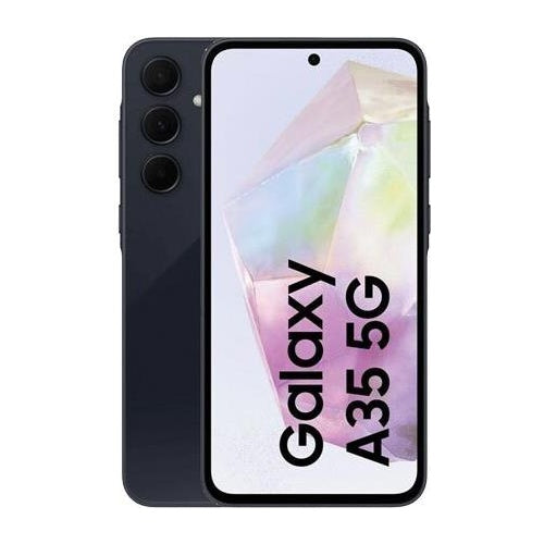 Samsung Galaxy A35 - Enterprise Edition - 5G Smartphone - Dual-SIM - RAM 6GB / Interner Speicher 128GB - microSD slot - OLED-Display - 6,6" - 2340 x 1080 Pixel (120 Hz) - Triple-Kamera 50 MP, 8 MP, 5 MP - front camera 13 MP - Awesome Navy ( afbeelding 1