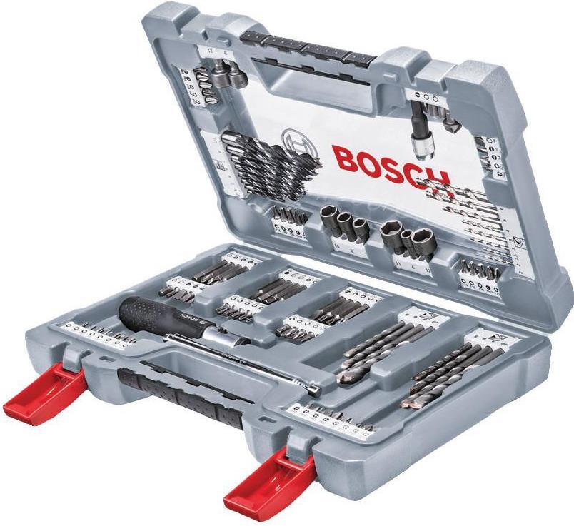 Bosch Premium X-Line Drill Bit Set, 24 Pieces, for Concrete, Metal, Wood, Box Packaging (2608P00236)