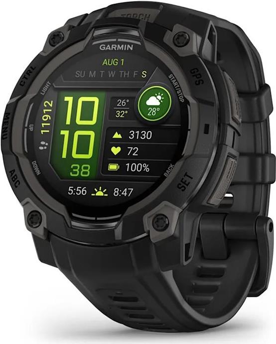 Garmin Instinct 3 AMOLED 45 mm Black Smartwatch (010-02936-00)
