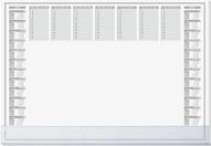 Sigel Desk Pad Protect 2026/2027 - White Paper, 40 Sheets, 2-Year Calendar
