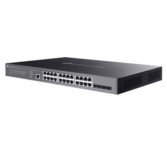 TP-Link Omada SG3428XMPP V1,8 - Switch - L2+ - managed - 16 x 10/100/1000 (PoE+) + 8 x 10/100/1000 (PoE++) + 4 x 10Gb Ethernet SFP+ - an Rack montierbar - PoE++ (500 W) (SG3428XMPP) - 8885020620856 - image 3