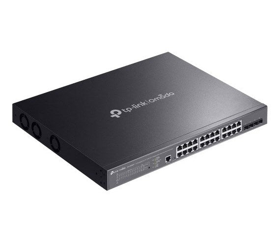 TP-Link Omada SG3428XMPP V1,8 - Switch - L2+ - managed - 16 x 10/100/1000 (PoE+) + 8 x 10/100/1000 (PoE++) + 4 x 10Gb Ethernet SFP+ - an Rack montierbar - PoE++ (500 W) (SG3428XMPP) - 8885020620856 - image 4