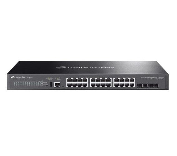 TP-Link Omada SG5428X network switch Managed L3 Gigabit Ethernet (10/100/1000) Black afbeelding 1