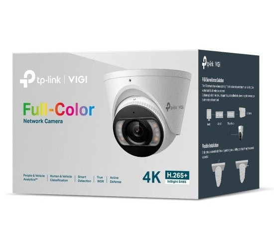 TP-LINK VIGI 8MP Full-Color Turret Network Camer (InSight S485(4mm)(UN)) afbeelding 5