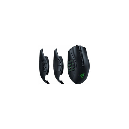 Razer Naga V2 Pro - Maus - MMO, HyperScroll Pro Rad, Gaming - ergonomisch - Für Rechtshänder - optisch - 20 Tasten - kabelgebunden, kabellos - Bluetooth, USB-C, 2,4 GHz (RZ01-04400100-R3G1) afbeelding 1