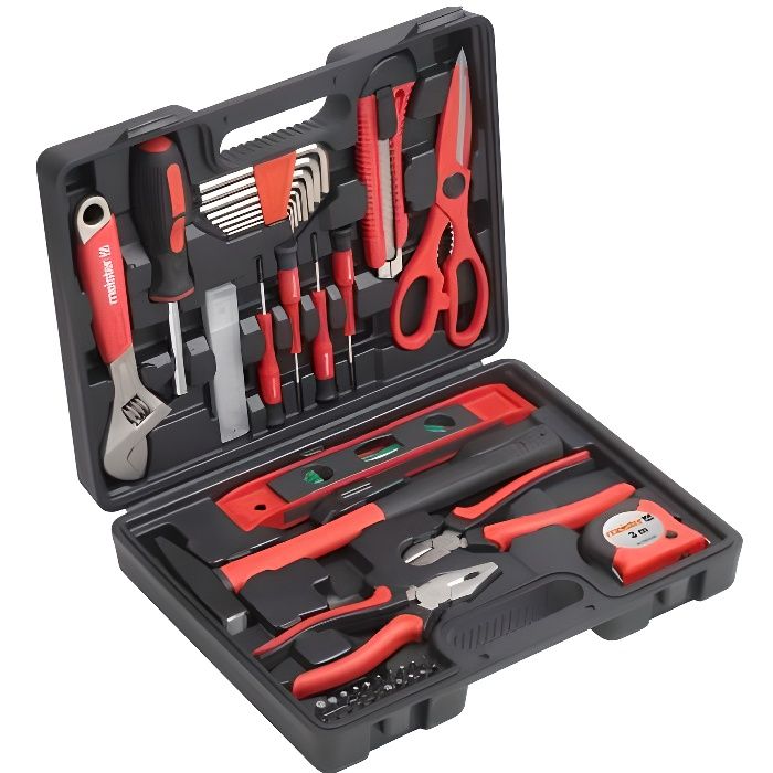 MEISTER Tool Set - 44 Pieces - Strong Plastic Case 44-piece