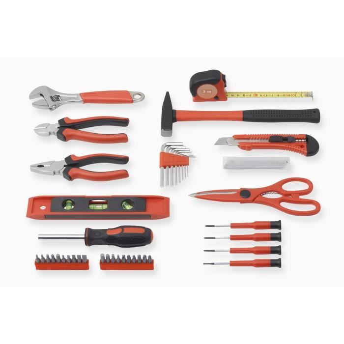 MEISTER Tool Set - 44 Pieces - Strong Plastic Case 44-piece