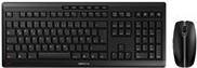 CHERRY STREAM DESKTOP - Tastatur-und-Maus-Set - kabellos - 2.4 GHz - GB - Tastenschalter: CHERRY SX - Schwarz