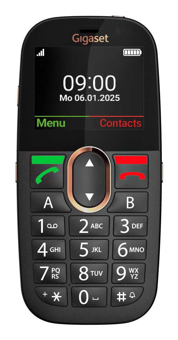 Gigaset GL695 SIM Featurephone 4G LTE schwarz (S30853-H1234-R111)