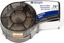 Brady 121016 - Self-Adhesive Printer Label - Black/White - Polypropylene (PP) - Heat Transfer - Square - BMP21-PLUS, BMP21, ID PAL, LABPAL, BMP21-LAB (121016)