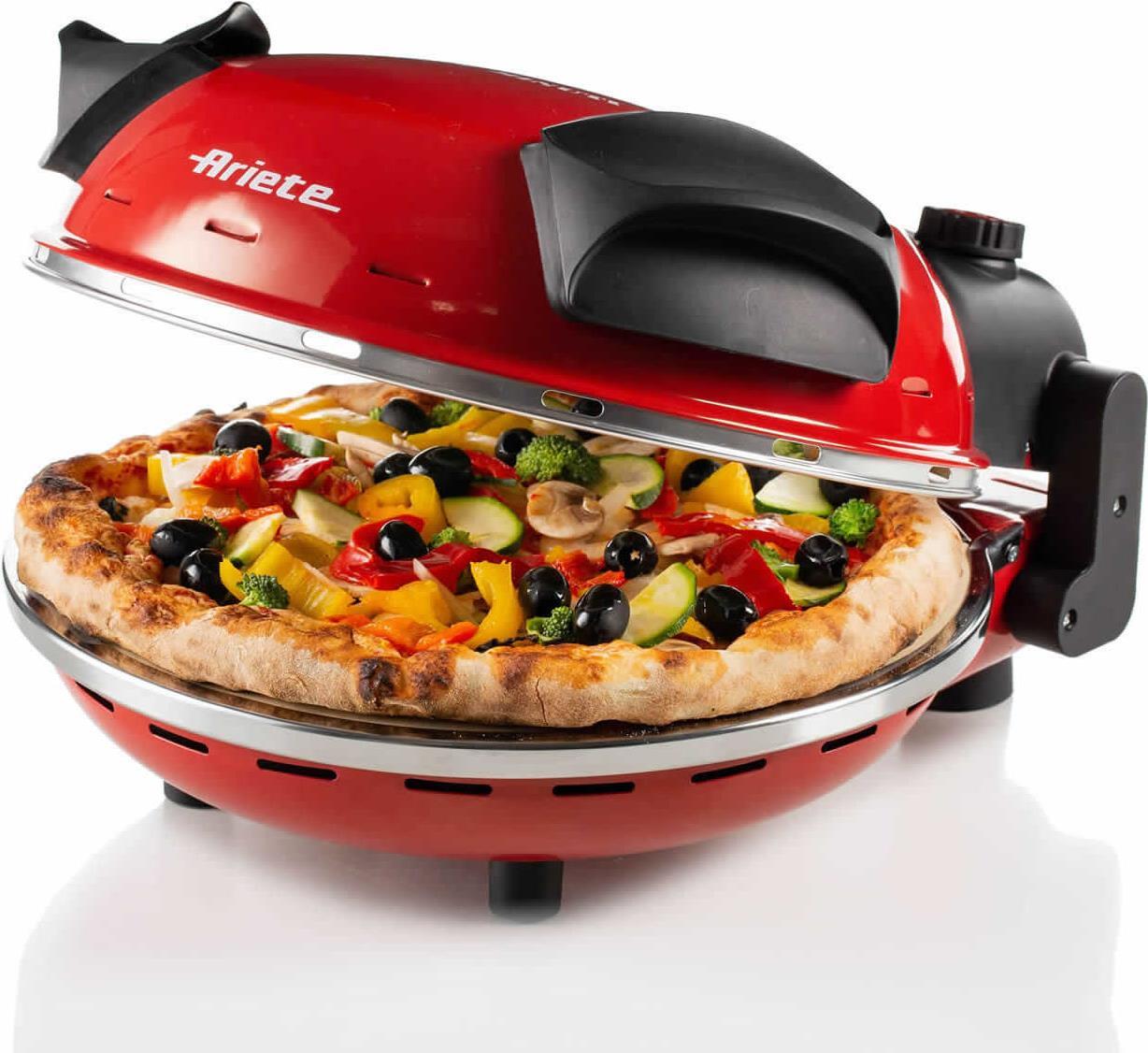 Ariete 0909 Pizza Maker - 1200 W - Black/Red - for 1 Pizza 00C090900AR0