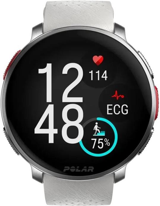 Polar Vantage V3 - Aluminum - Sportuhr mit Band - Silikon - Anzeige 3,5 cm (1,39") - 32GB - Bluetooth - 57 g - Sunrise Apricot (900108893)