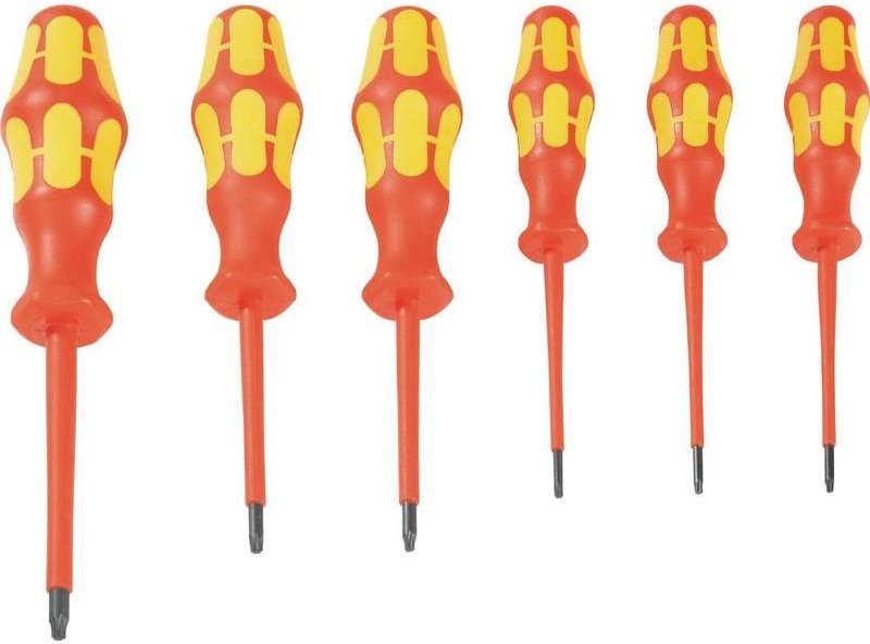 Wera Kraftform Plus Series 100 VDE Screwdriver Set - 6 Pieces - Insulated - 05133356001