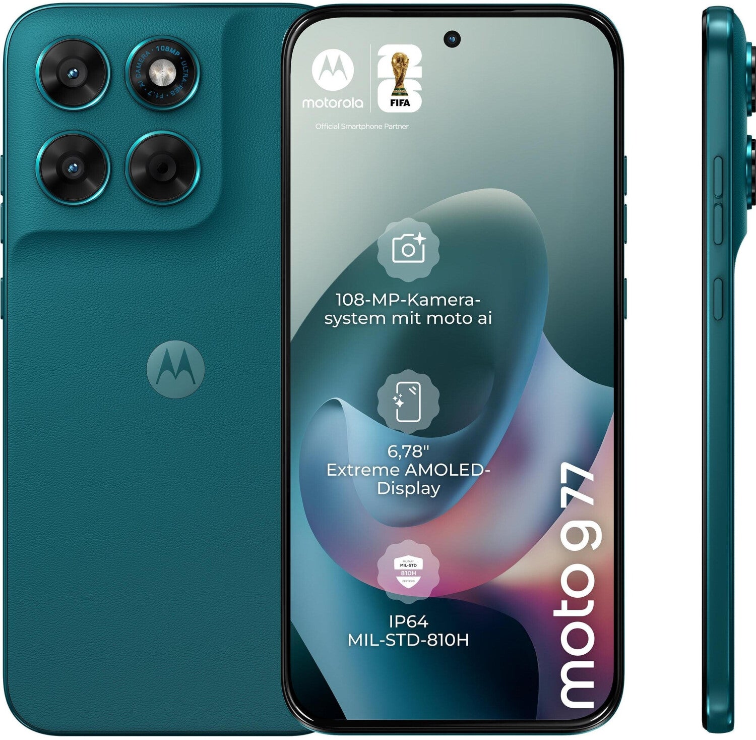 Motorola Moto G77 5 G - Smartphone 256GB Shaded Spruce (PBAW0037ES)