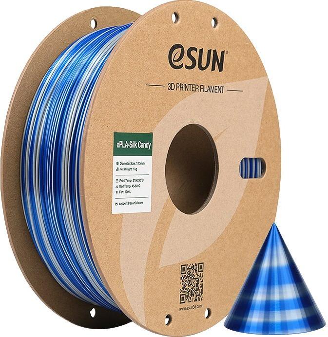 EPLA-SILK CANDY 1.75 mm Silver Blue 1 kg Filament (EPLA-SILK CANDY175SU1)