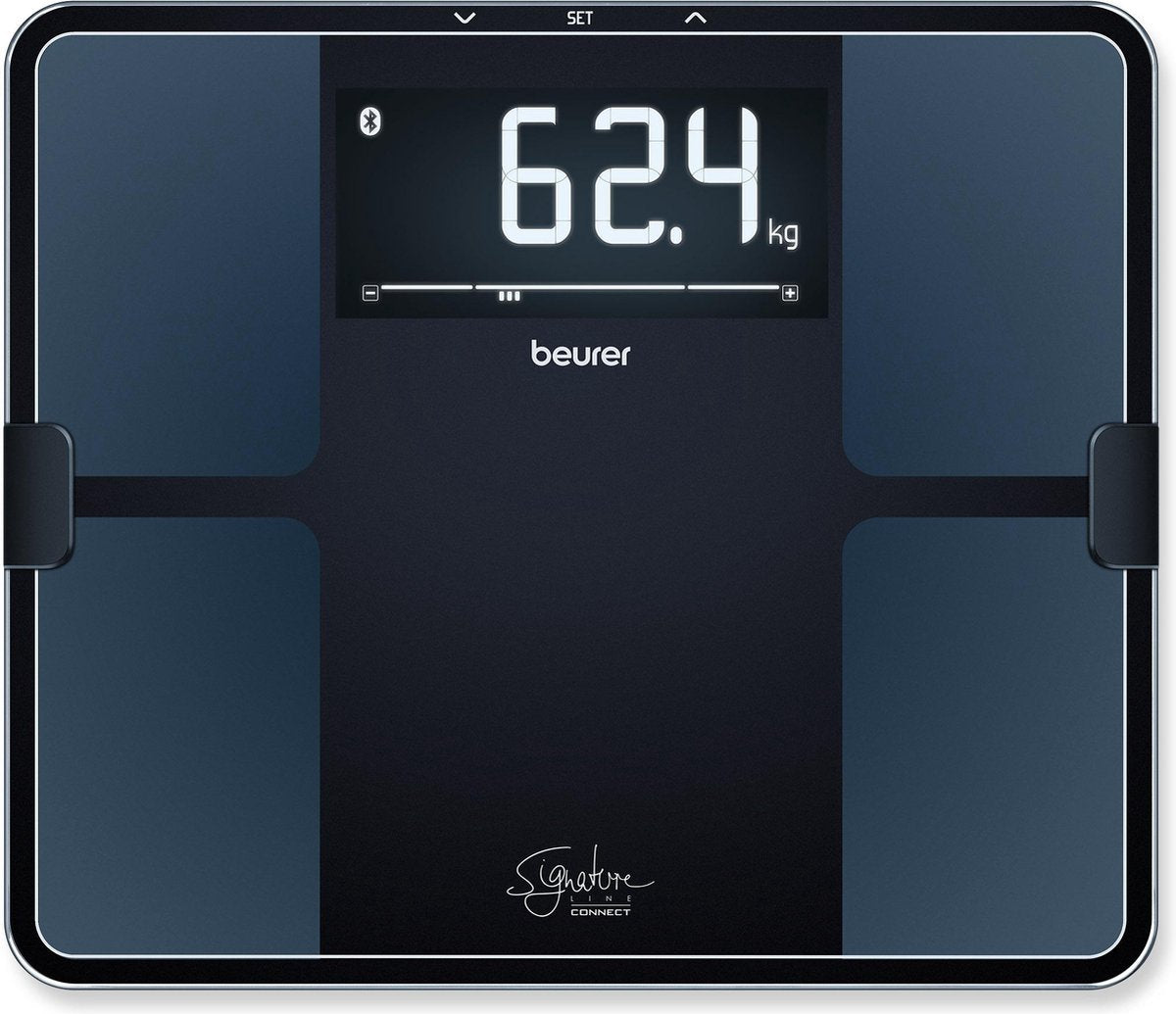 Beurer BF 915 Digitale Personenwaage Wägebereich (max.)=200 kg black Mit Bluetooth (76007)