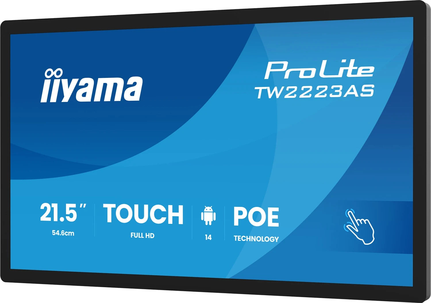 iiyama ProLite TW2223AS-B3P Touch Display 21.5" Full HD - HDMI/USB-C/LAN - Black