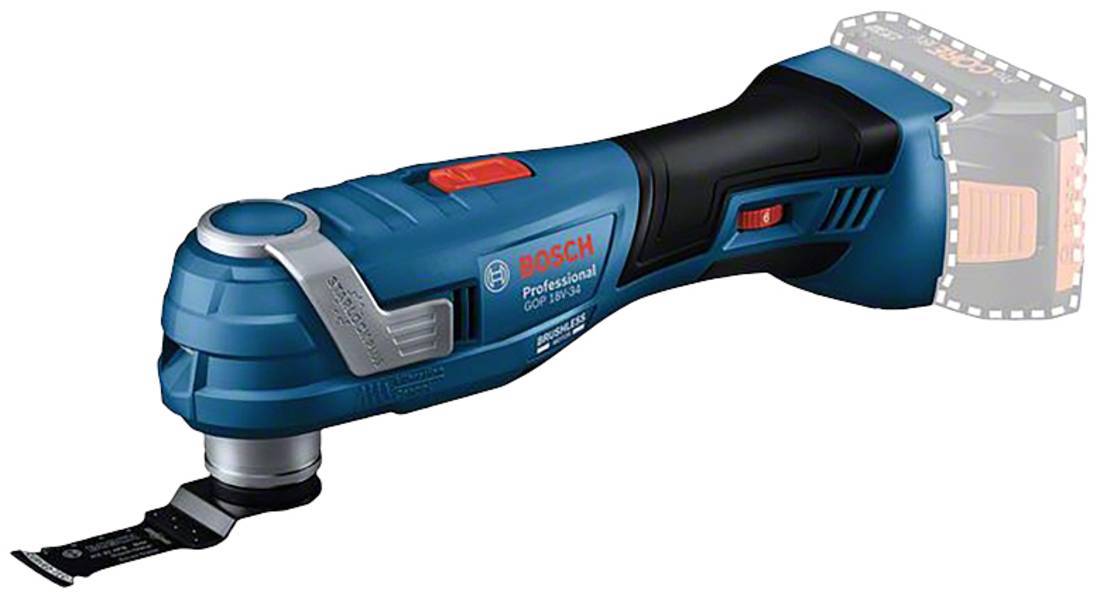 Bosch GOP 18V-34 Cordless Multi-Tool - Oscillating - Snap-In System (GOP18V-34) 06018G2001