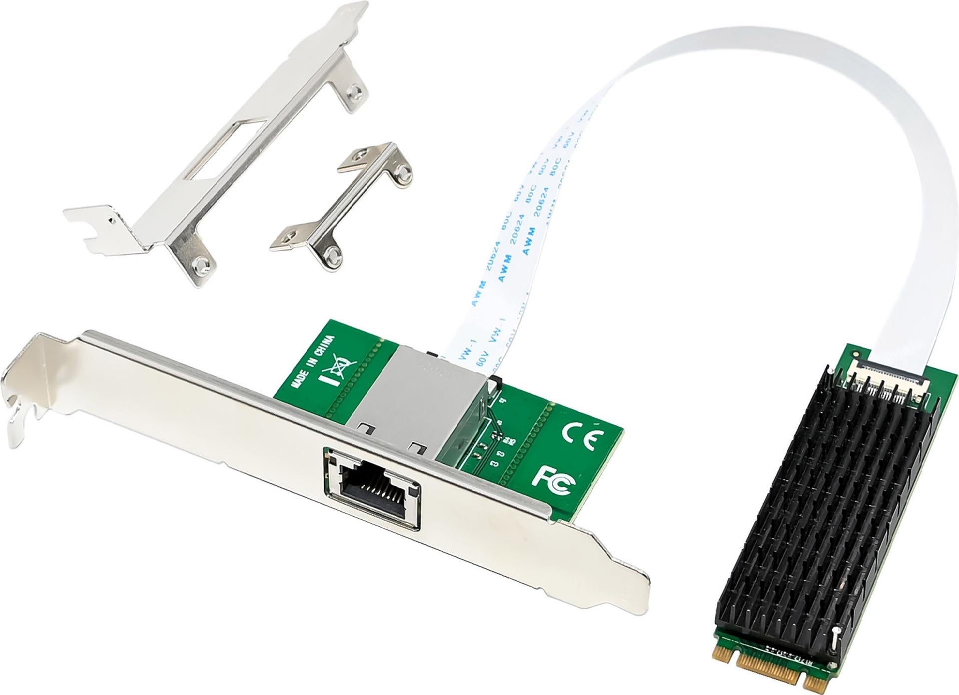 InLine M.2 B+M Interface Card to 10 Gb/s RJ45 (76660Y)