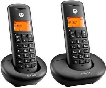 Motorola E202 Duo DECT Phone Cordless Handset 50 Entries Black (F52000K50O2AES)