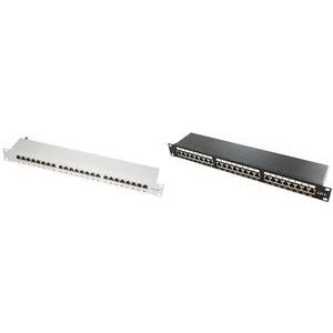 LogiLink Patch Panel 24 Ports Cat. 6A - 48.3 cm (19") - Grey (NP0060) 24-fach