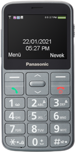 Panasonic KX-TU160 Easy Use Mobile Phone - Gray - 2.4" TFT-LCD - 240 x 320 - USB-C - 32GB - KX-TU160EXG