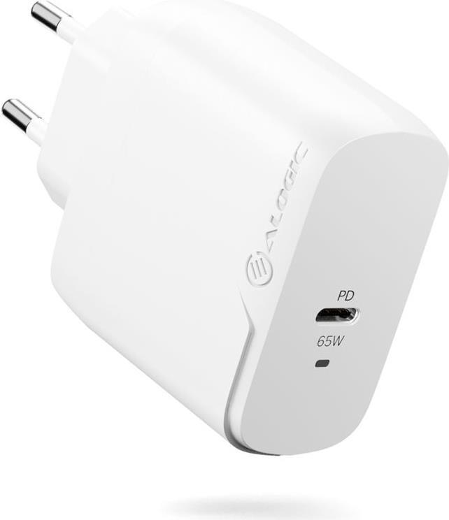 ALOGIC 1X65 Indoor USB-C Charger - 65W - 20V - 3.25A - 2 m - White - WCG1X65-EU