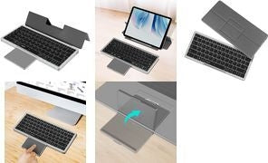 Logilink Keyboard BT 5.1 with Trackpad and Removable Cover 560 g