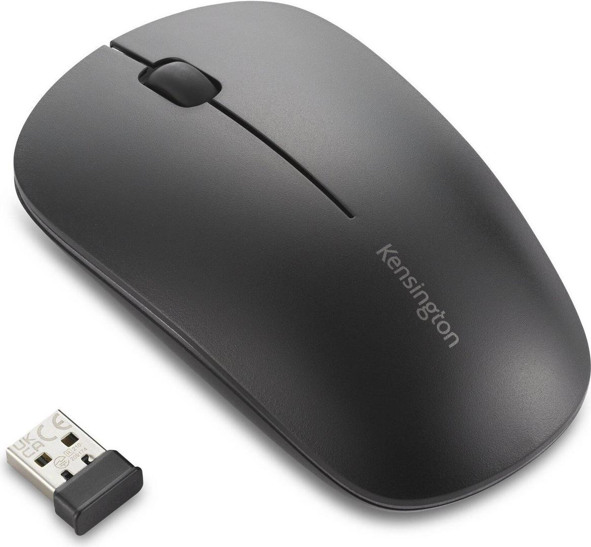 Kensington MY430 EQ Mouse - Rechargeable - Wireless - 2.4 GHz, Bluetooth 5.0 - Right and Left-Handed - 3 Buttons K75304WW