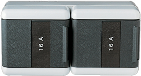 Jung 8220 KINAW Socket Type F Black - Translucent - White 8220KINAW