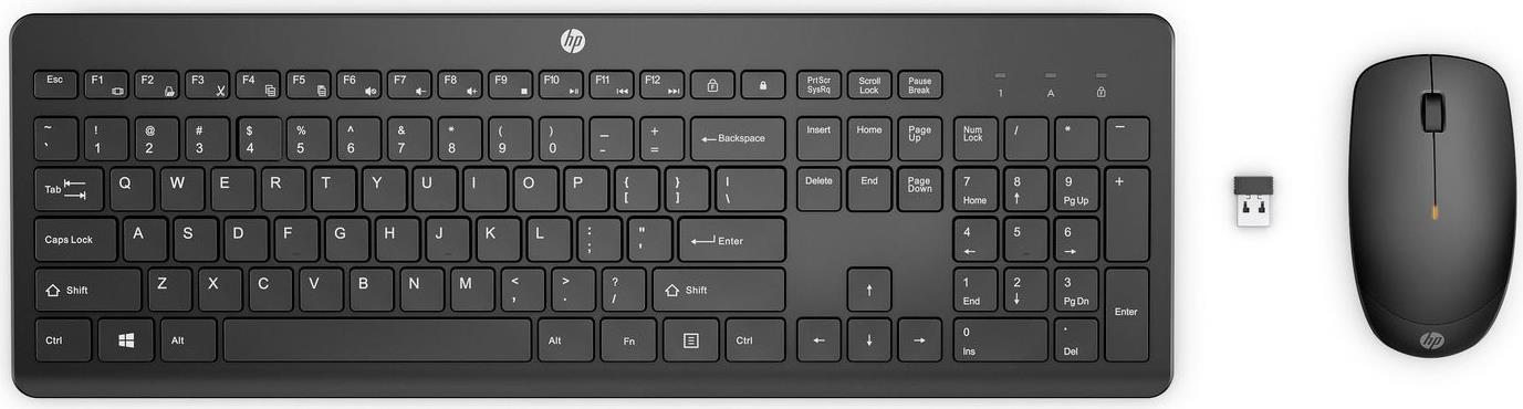 HP 235 Keyboard and Mouse Set - 3-Zone Layout - Model 1Y4D0UT#UUW