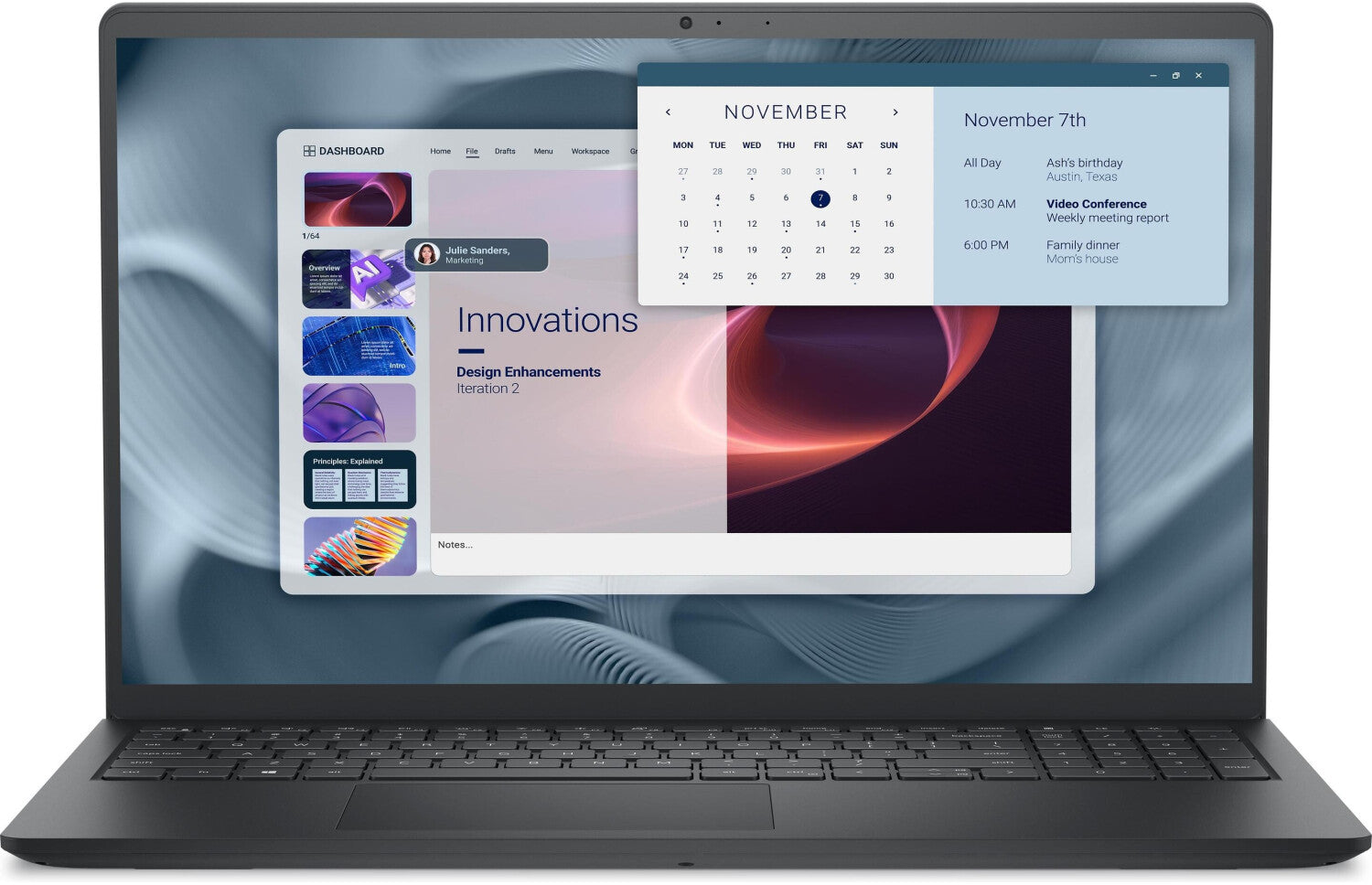 Dell Pro 15 Essential PV15250 - 15.6" FHD 120Hz, Intel Core 3 100U, 8GB RAM, 512GB SSD, Win 11 Pro, DE-Layout (CGYF5)