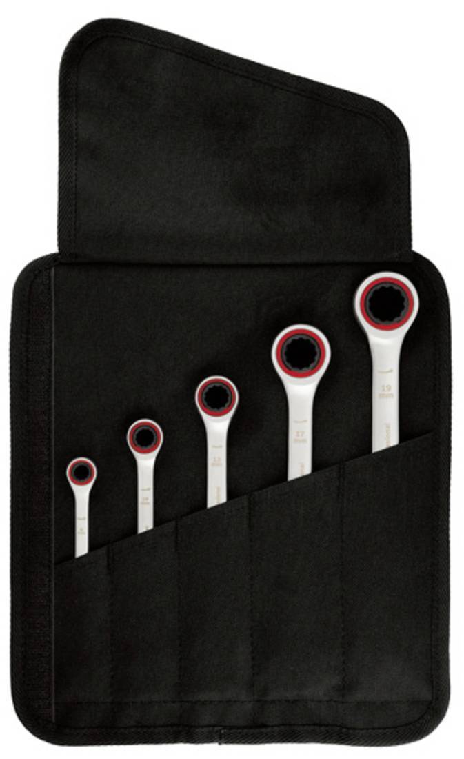 Bosch Professional Set of 5 Combination Ratchet Wrenches