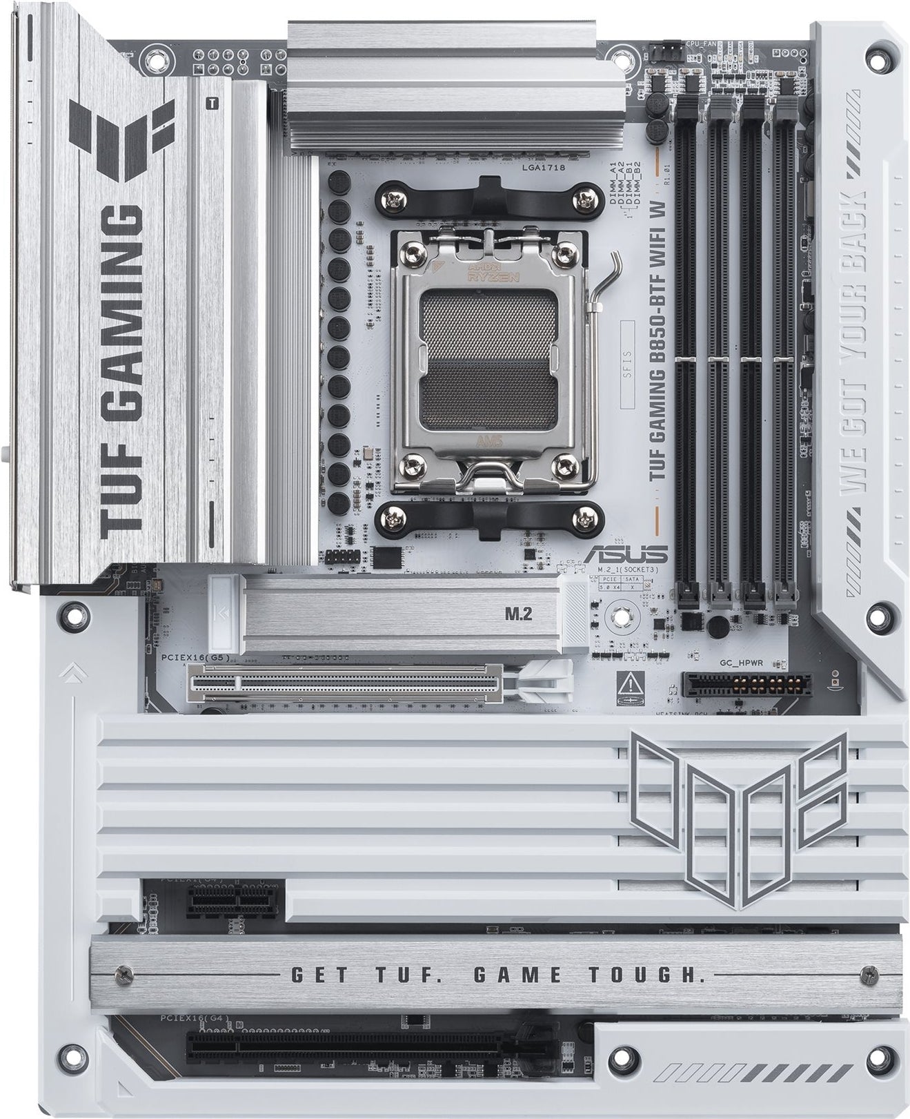 ASUS TUF GAMING B850-BTF WIFI W Motherboard - ATX - Socket AM5 (90MB1KW0-M0EAY0) B850 Gen2 USB4