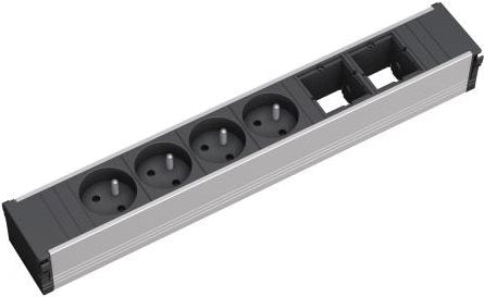 Bachmann 912.013 Indoor 4AC Outlets 0.1 m Extension Cable - Black