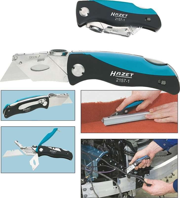 HAZET 2157-1 Knife with locking blade - 16 cm