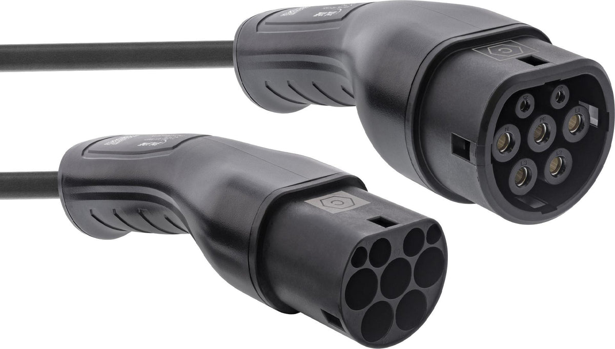 InLine EV Autoladekabel 11 kW Typ 2 3-phasig 10 m für Elektrofahrzeuge