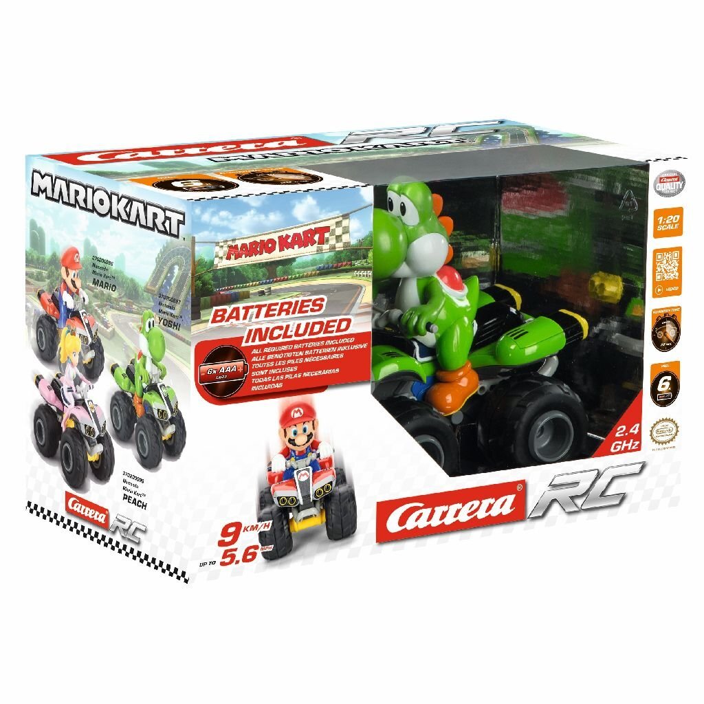 Carrera RC Mario Kart Yoshi Quad 1:20 - 2.4 GHz - Speed up to 9 km/h