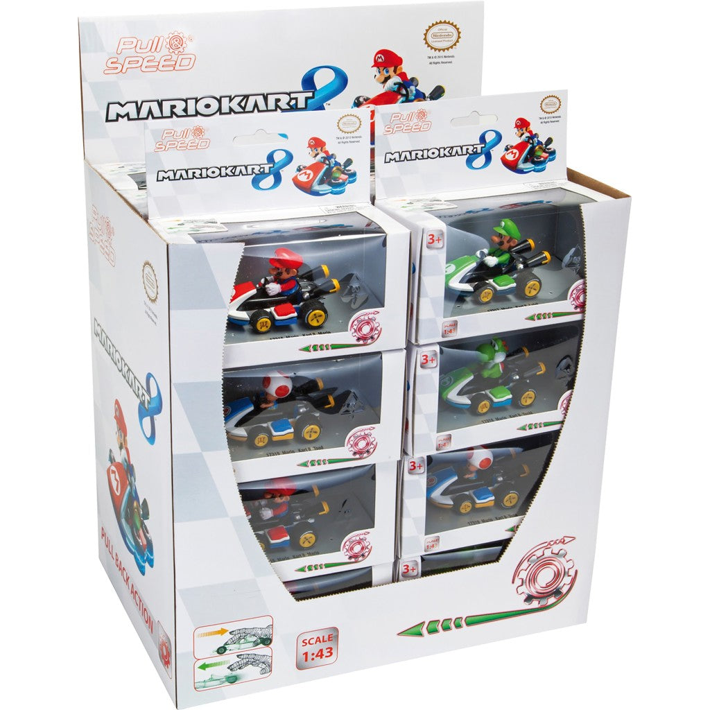 Nintendo Mario Kart 8 1:43 Scale Assorted Display 24 Pieces