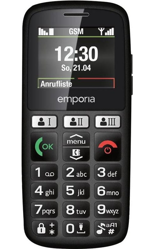Emporia HAPPY 70 g Schwarz Einsteigertelefon (E30_001) - 9005613162870 - image 1