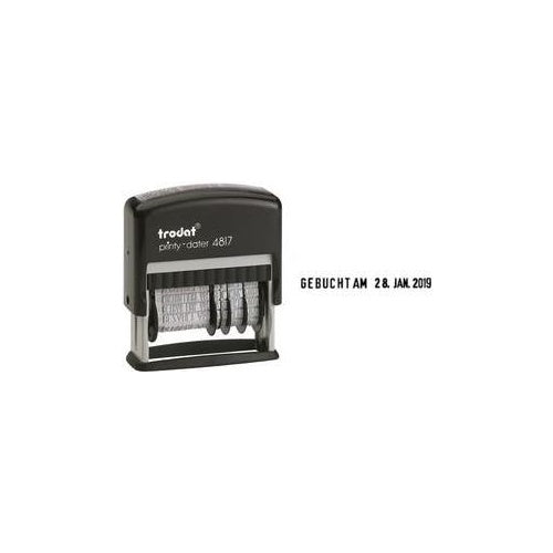 trodat Wortbandstempel Printy Dater 4817, mit Datum, SB- für den Markt: D - L - A - CH (51 48171) afbeelding 1