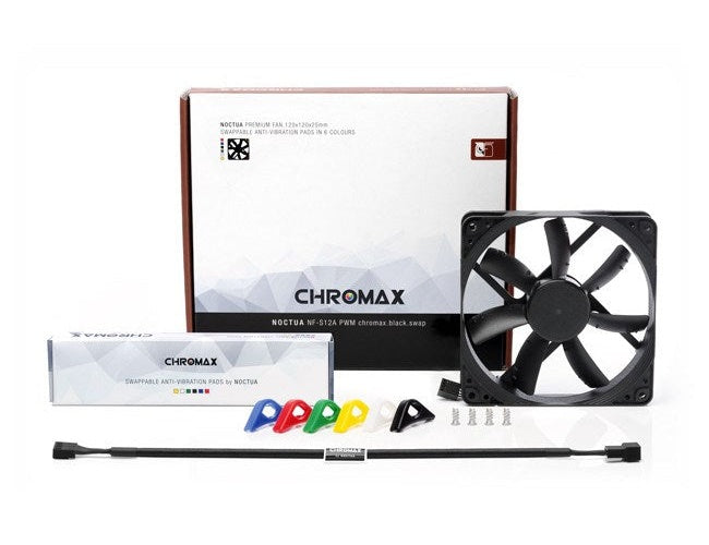 Noctua chromax NF-S12A PWM - Gehäuselüfter - 120 mm - Schwarz (NF-S12A PWM CH.BK.S) - 9010018100419 - image 4