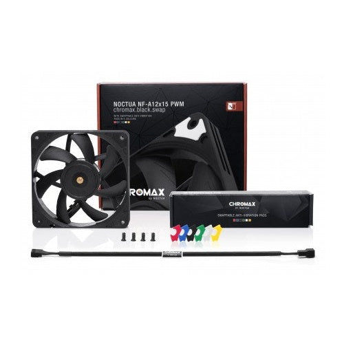 Noctua NF-A12X15 PWM CH.BK.S computer cooling component Computer case Fan 12 cm Black - 9010018100464 - image 3